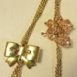 Betsy Johnson Bow Necklace